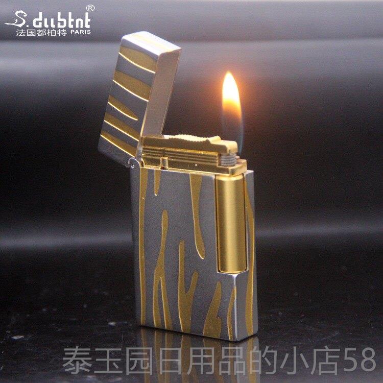 高档正纯品法国充气朗音声打火机钢清脆送男友生日礼物个性铜刻字