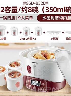 天际（家电） GSD-B32E高档大容量电炖锅全自电炖盅家用神煮粥器
