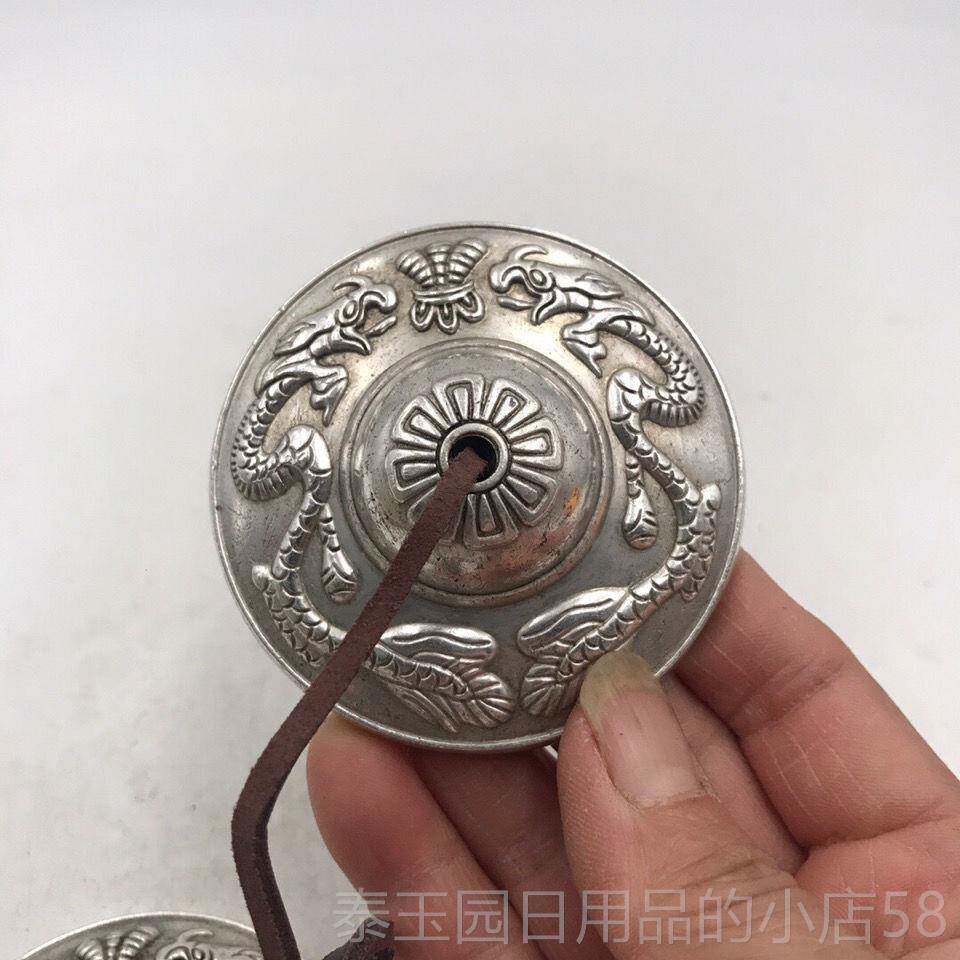 高档泊尔手工丁夏乐纯铜碰铃打击乐器撞尼铃冷门民族传统便携式铃