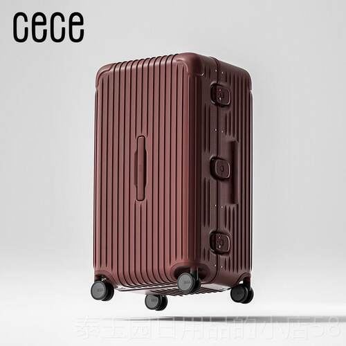 高档CECE铝205量新款行李箱女大容加厚框旅行2箱男学生拉杆密码皮