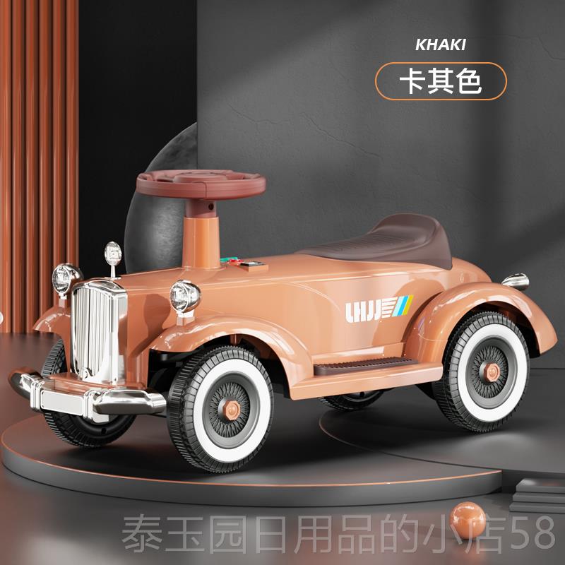 高档儿童四轮电动车玩坐具车可人童大人可坐男女童高档孩生日礼物