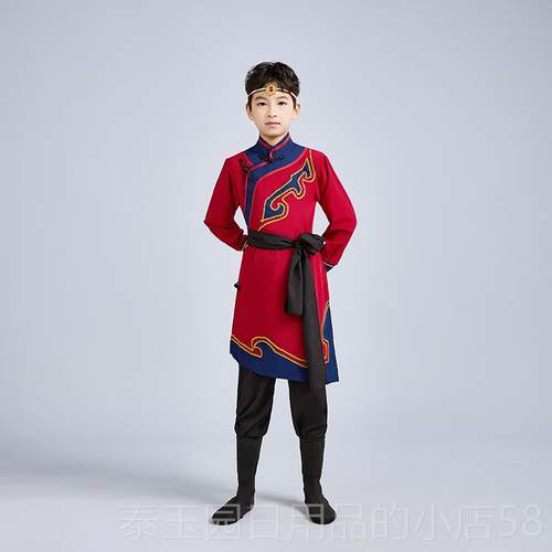 高档儿古舞蹈服男女少数民族美丽草原我童的蒙家表演服童装筷子演