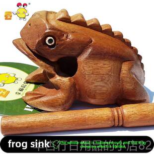 正品蛙形蜍蛙鸣管，蟾鸣叫管，木制蛙管，刮蛙声，彷声器，学模生