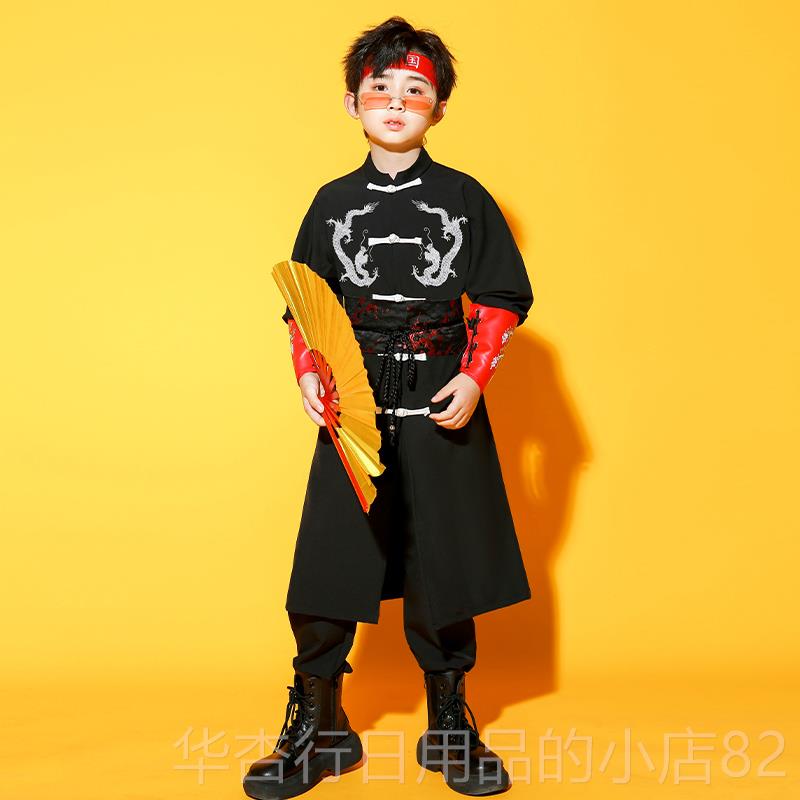 正品动六一童中国风演出服国潮舞蹈表演服运儿会士班服街舞爵舞武