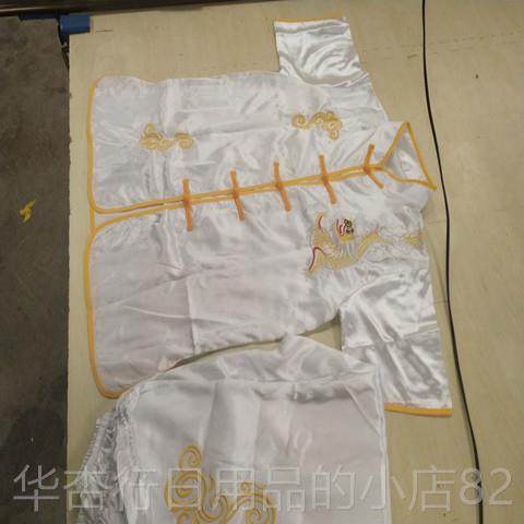 正品儿童成武龙术服装中演出服短袖男女童国风红色练功表演服云人