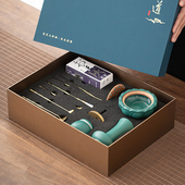 用品香灰压香薰炉香粉打篆香篆模入门工具 陶瓷香道套装 宝莲灯