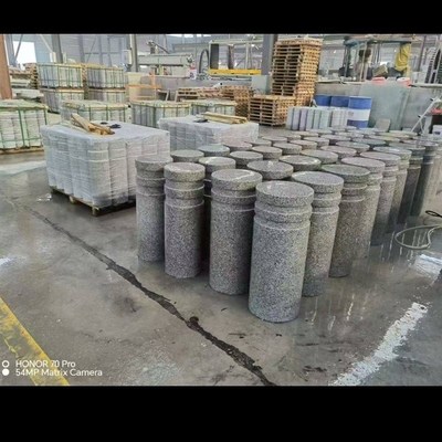 挡车石圆柱挡车石立柱圆柱路障隔断石圆柱花岗岩非金属矿物质原石