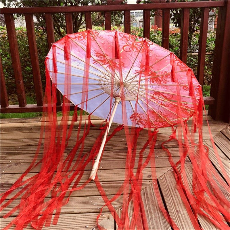 古代古装伞汉服花伞古风流苏伞拍照摄影剑网三游戏道具伞cos伞