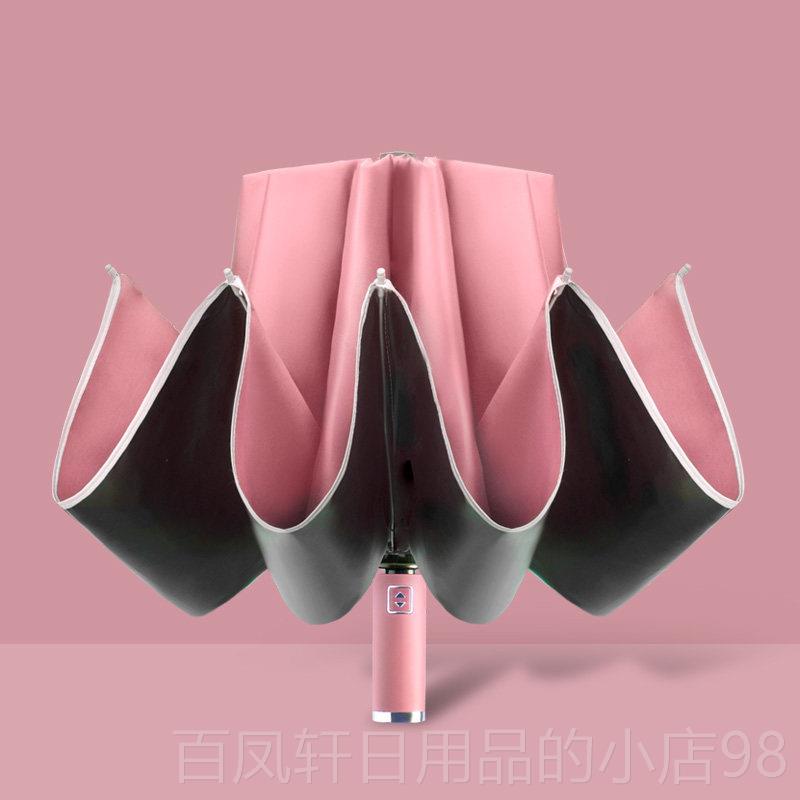 高档全自动雨伞折叠女晴雨两风高颜值大号双人加用固男加厚结实抗图片