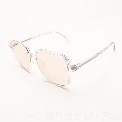 高档Retina原ble日本材防蓝光网红大框眼镜目抗紫辐射电脑胖脸外