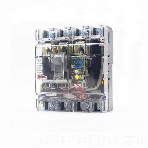 高档透明塑壳漏电160断器RMM1L-a10路0A400A三相四线漏电保空护气