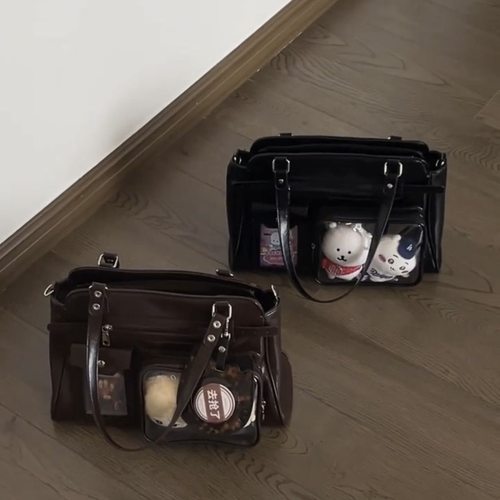 钱一波痛包｜辣妹机车风10cm娃痛包二次元演唱会追星带暗格藏支架