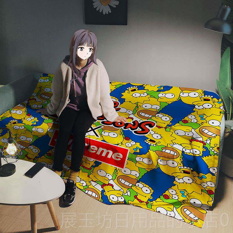 高档日式卡通猫沙发巾简约一片式发盖布四季沙用防双人坐垫滑罩通