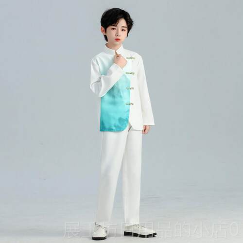正品儿唱童小学歌生合服中国风爱国演讲朗诵比赛礼服舞蹈诗古出筝