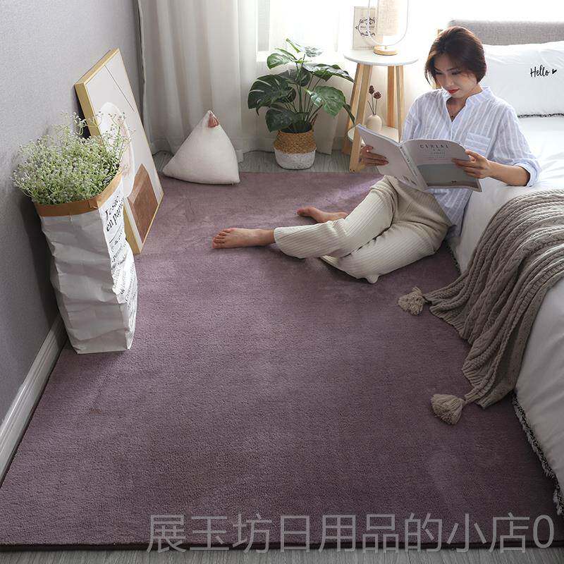 高档卧室轻隔音大地毯短毛儿房面积满铺床边童毯幼儿园绿色奢玩具