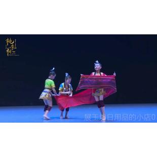 正品三月三民服装出服儿织女童西壮族瑶族布依族广服饰族舞蹈服《