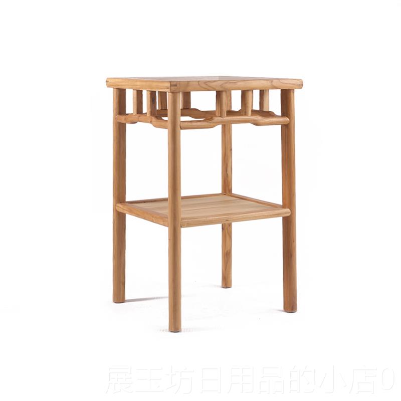 高档木迷你茶几简约 移动桌小桌子 ins小实方 简易边几式新中阳台