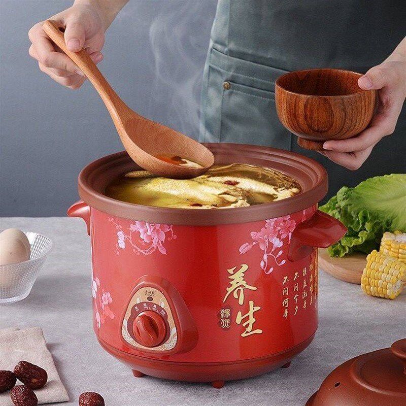 电炖锅紫砂锅预约定时手动煮粥锅炖盅煲汤锅家用锅煲汤炖锅煲汤锅