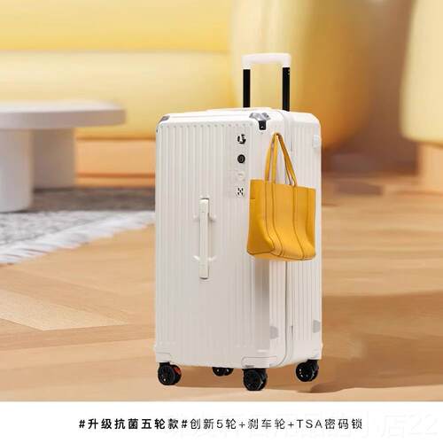 高档容高颜值2行李箱女2024新款8寸大量PC网红旅行码皮箱静音万向