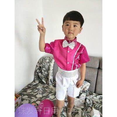 高档儿童纱裙亮片服蓬蓬公主裙表演服演春出天儿园五彩童话梦舞蹈