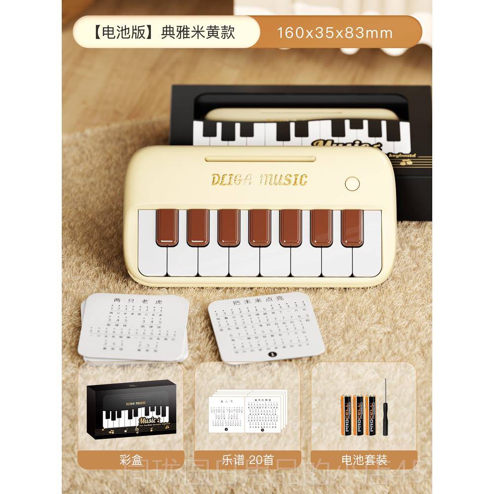 正品钢网红迷你小发器琴可弹奏儿童可携式口袋声小电子琴乐玩具摆