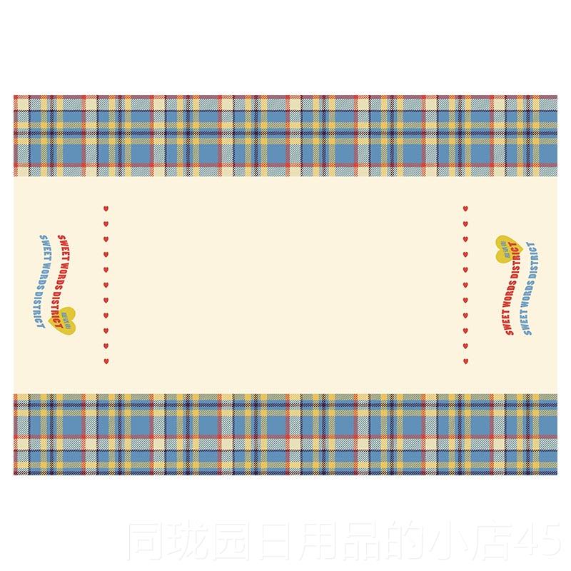 正品左敦路艺术家合防作美国古格纹学贤生覆桌布咖啡桌布书桌装饰