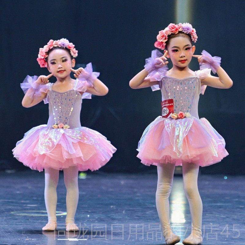 正品童蓬蓬裙糖儿童心演纱出服幼儿园棒棒糖表演服小果花朵冰淇淋