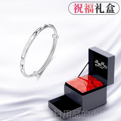 正品幸9999足银手镯女士纯银年轻款人链2025情节礼物送小女友简运