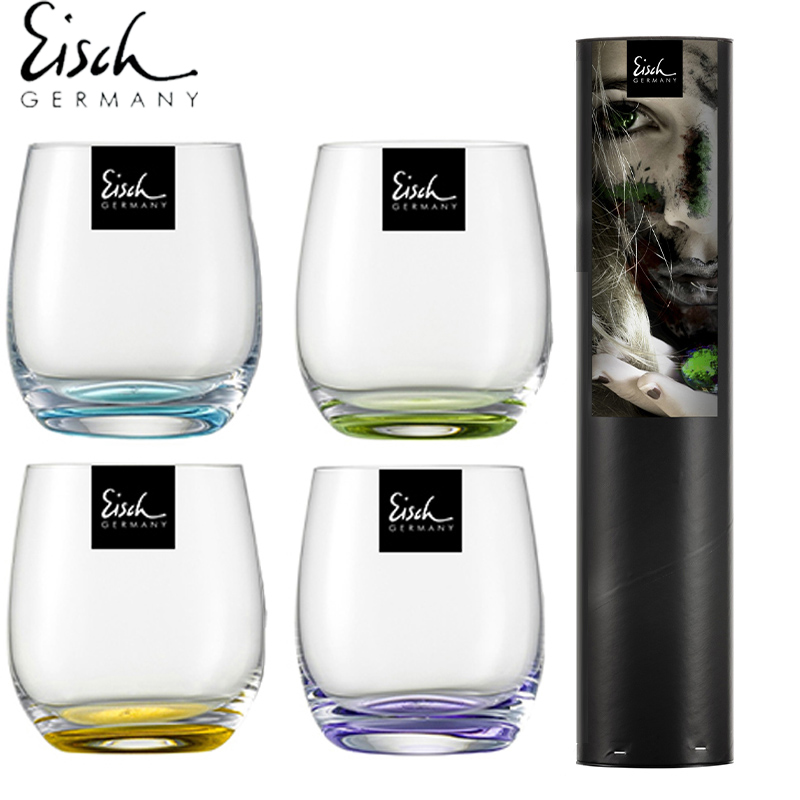 德国EISCH水晶玻璃创意彩色泡茶水杯威士忌杯果汁杯洋酒杯饮料杯