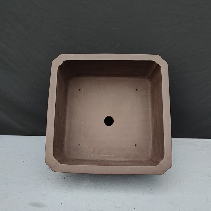 宜兴紫砂花盆正方形0公分线抽角四方盆景盆园艺造型庭院古典