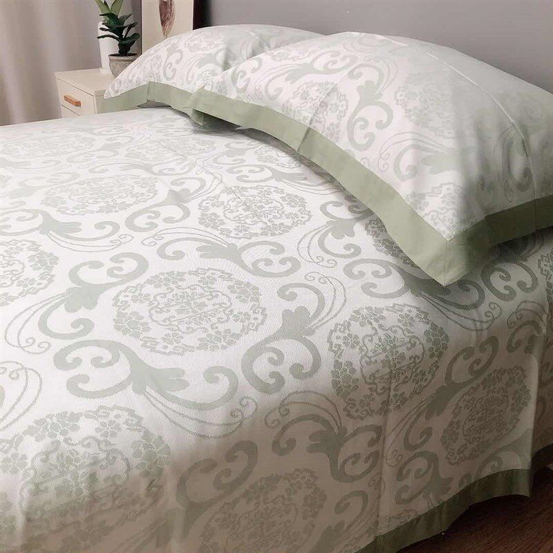 加厚竹纤维软凉席色织提花机洗防螨凉爽夏季床单双人睡单