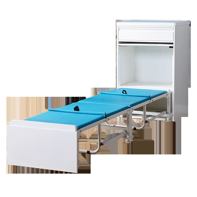 医院智能扫码共享床头柜陪护床 医院折叠陪护床扫码