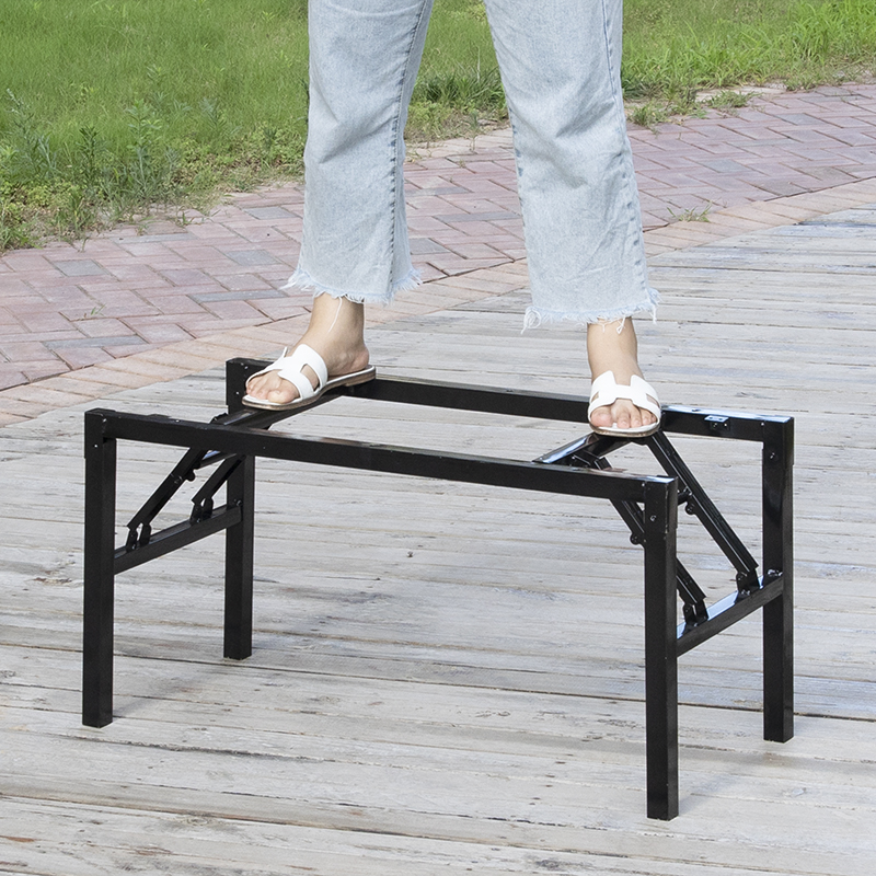 长方形桌腿 折叠桌子腿支架 餐桌脚 餐桌支撑架 桌架子饭桌折叠腿