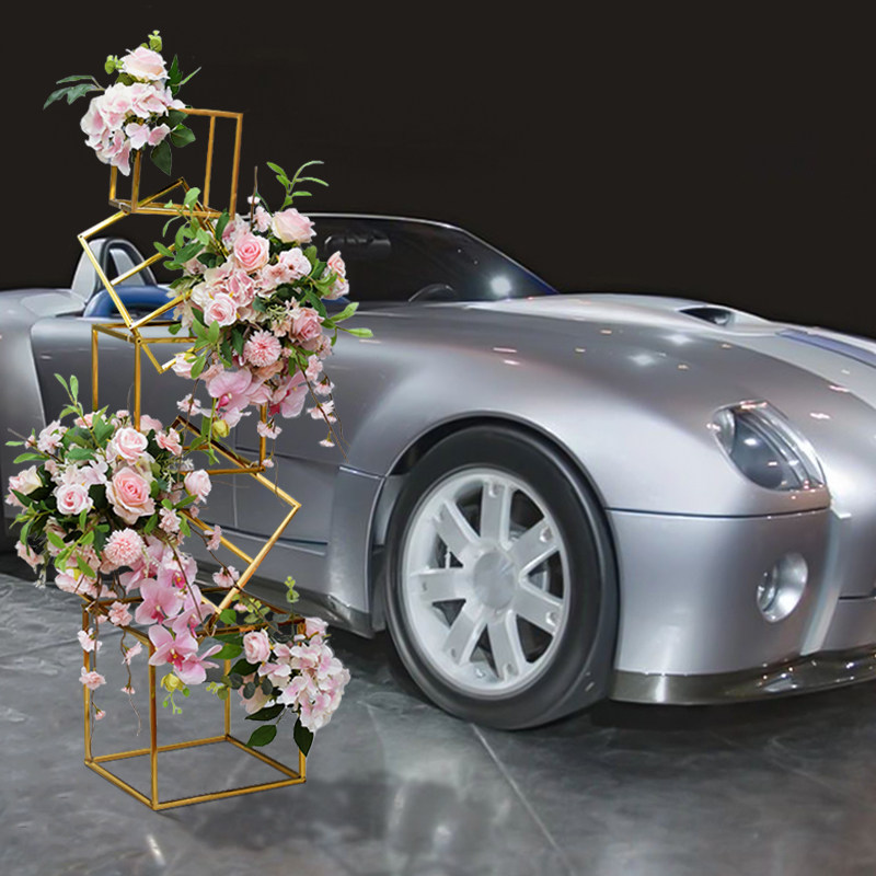 婚庆道具高档电镀几何落地摆件路引仿真花艺橱窗KTV车展布置假花,节庆用品/礼品,婚庆绢花,淘宝优惠券,粉丝福利购,淘宝优惠卷