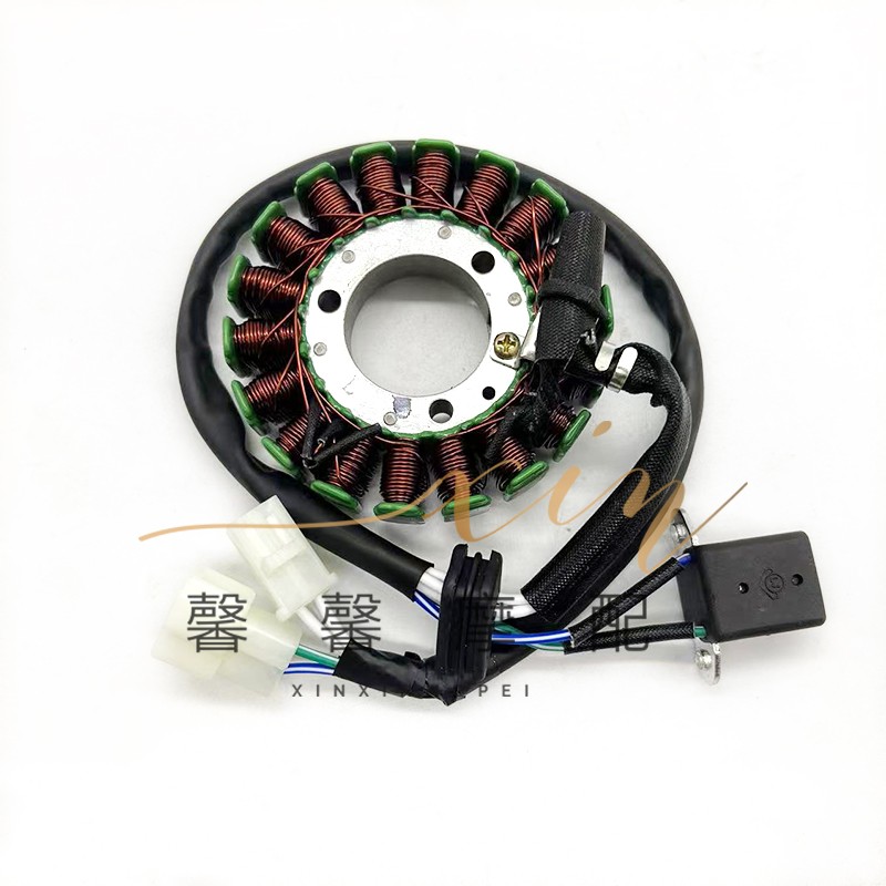 适用钱江御龙QJ1-2 1-19C蓝宝龙1-17磁电机线圈定子组件