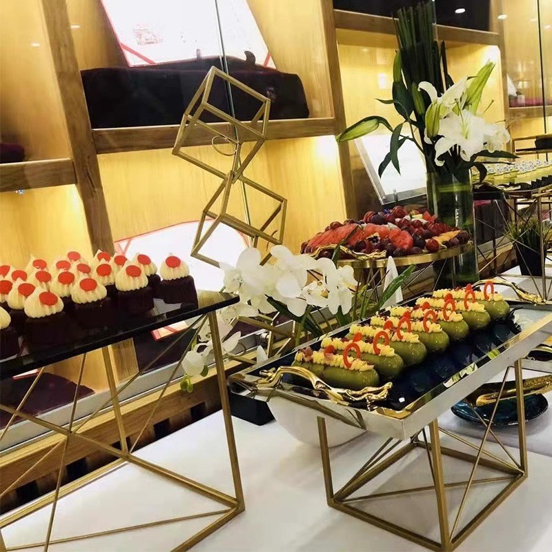 简约冷餐宴会展示架装甜点甜品台布置摆台摆件道具点心茶歇台