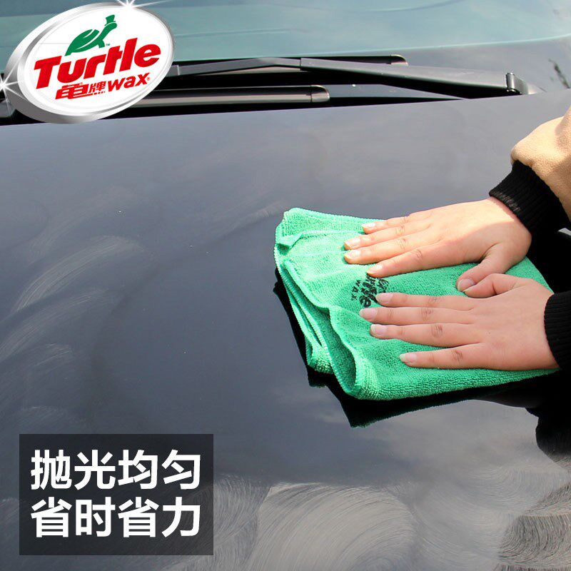 龟牌打蜡洗车毛巾汽车用专业擦车布专用巾车载内饰抹布掉毛不车用