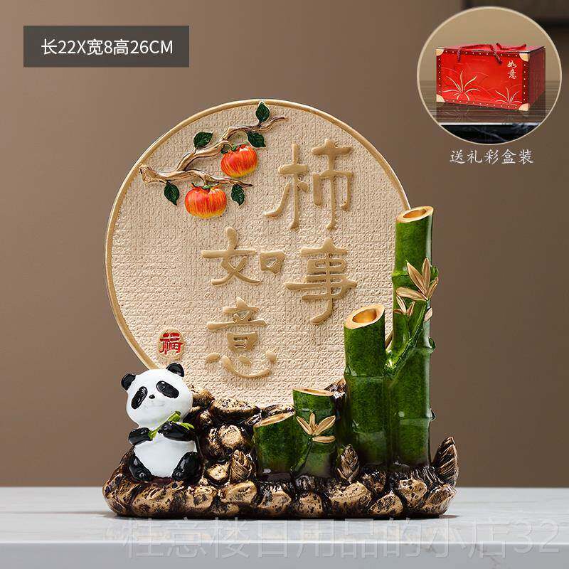 高档福鹿笔筒摆件步步高装升办老公室书房桌面品饰笔收纳送师朋友