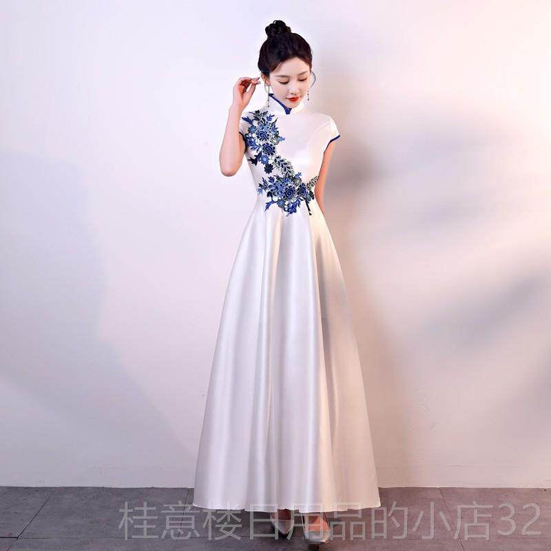正品2024新唱款宾礼物仪旗袍女学生大合演出迎服国风中成人礼服朗