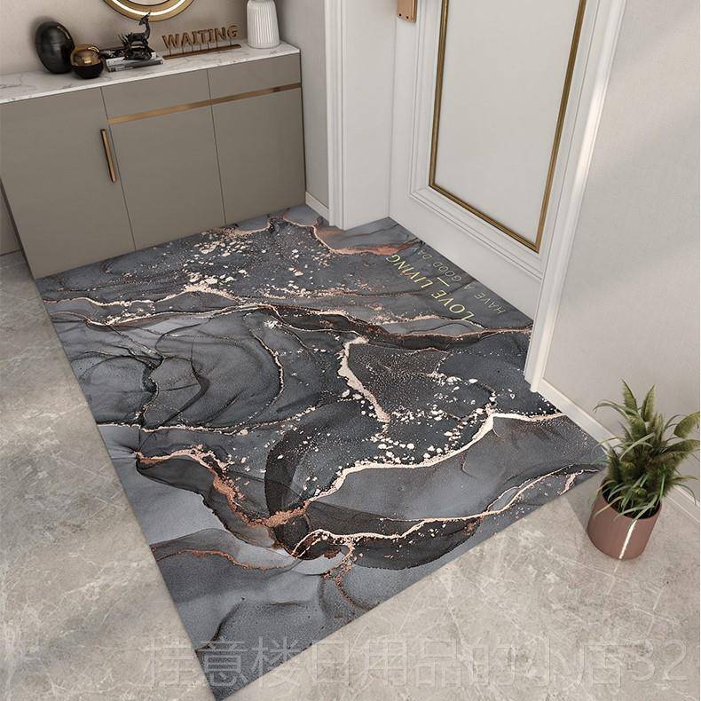 高档进门地垫轻奢关口脚玄垫门垫入户门玄关可擦免洗p门c可裁v剪