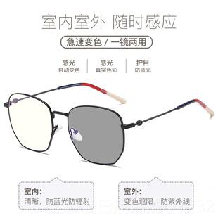 正品防蓝款光辐射眼镜框视女韩版潮网红倪妮同平光眼大脸变色近睛