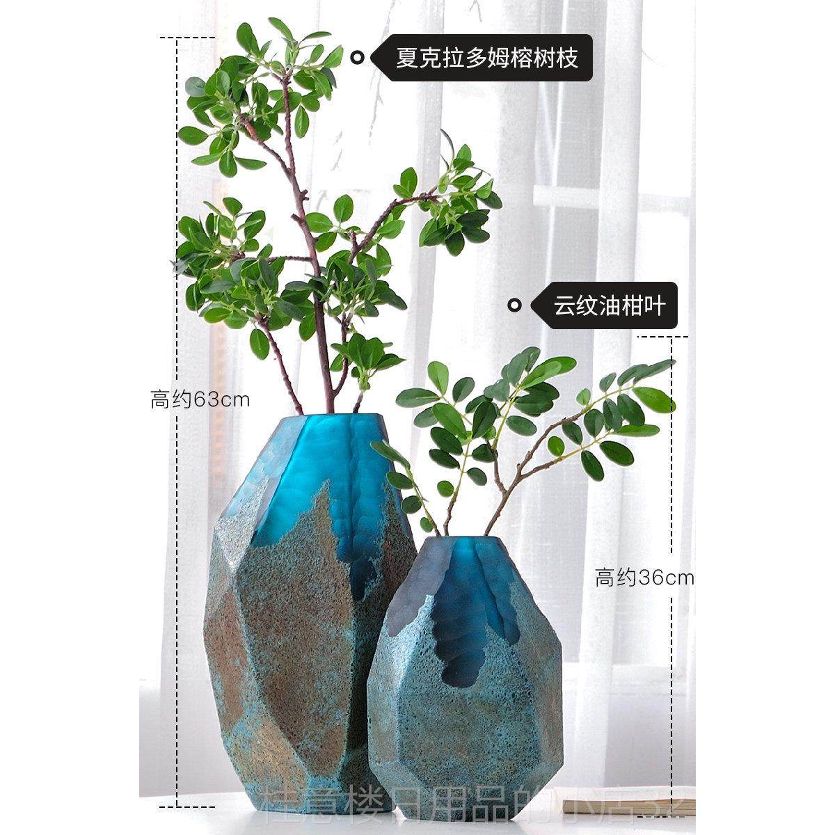 正品简约代现家用花瓶花摆件客厅插花意干电视柜花艺装饰创玻璃大,家居饰品,花瓶,淘宝优惠券,粉丝福利购,淘宝优惠卷