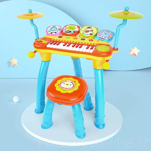 正品宝丽宝节钢琴玩具入门电子琴女孩乐器童可弹奏多功能宝61儿礼