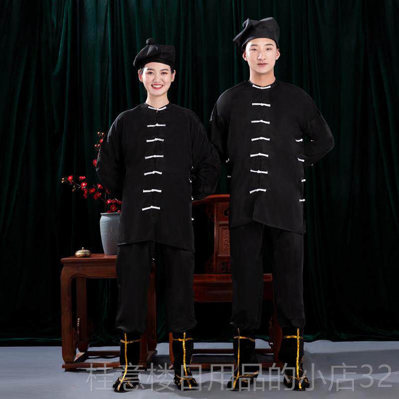 正品戏戏曲剧演出服装武松虎黑打色武打衣武生衣服行衣杂役服夜戏