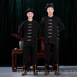 正品戏戏曲剧演出服装武松虎黑打色武打衣武生衣服行衣杂役服夜戏