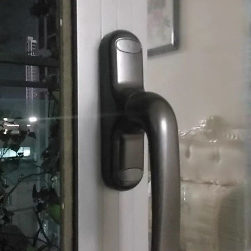 断桥外开窗平开窗锁内拉手把手窗户锁扣配件上悬门窗推窗传动执手