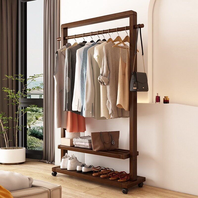 挂衣架落地衣帽架宿舍房间客厅新名宿转角置衣架可移动多功能晾衣