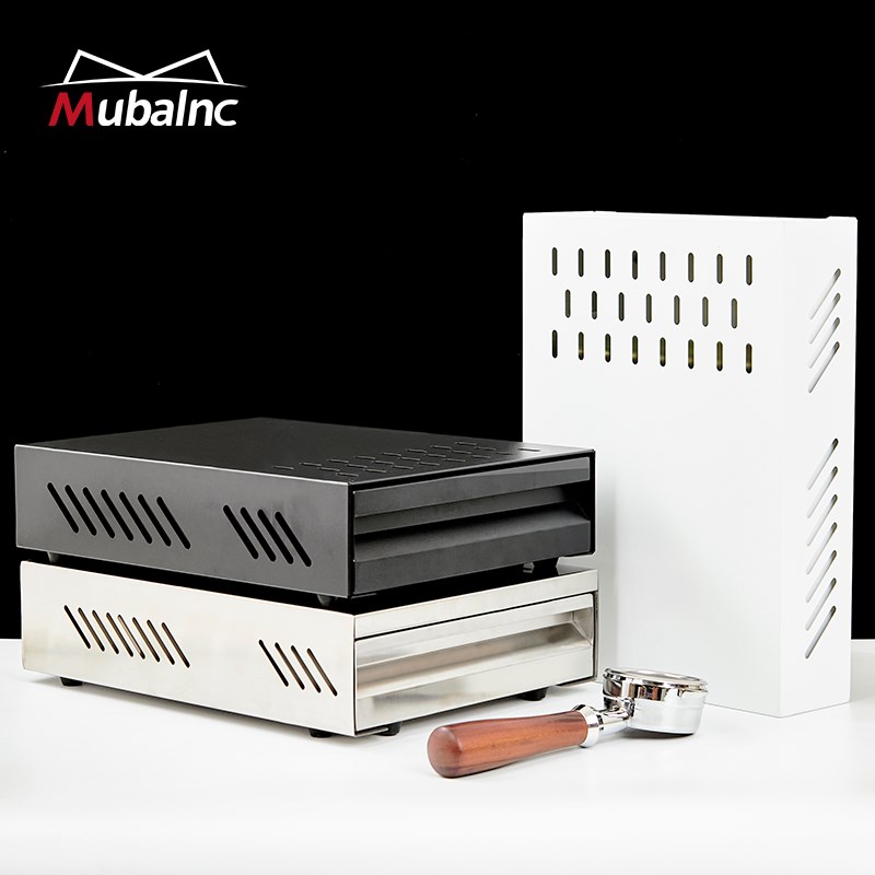 Mublnc商用加厚抽屉式咖啡粉渣盒不锈钢敲渣盒吧台粉渣桶敲渣桶