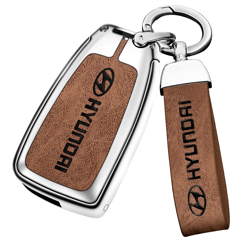 适用20款北京现代新悦动钥匙19款IX悦纳汽车包金属壳折叠扣男