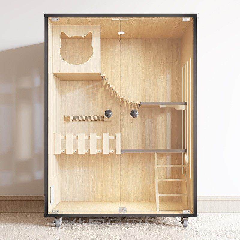 高档猫猫别墅家用实木猫柜防水猫舍房超猫大空间窝大型华室内猫豪,宠物/宠物食品及用品,猫笼子/猫别墅,淘宝优惠券,粉丝福利购,淘宝优惠卷